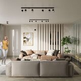  Stropna svetilka NERO 4 črna/krom, (21347481) | Shoptok.si