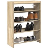 vidaXL Regal za čevlje sonoma hrast 80x25x61,5 cm inženirski les Cene