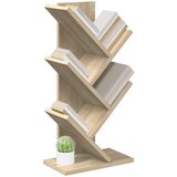  Drvena polica za knjige 4-tierska 30 x 18 x 60 cm Hrast sonoma | shoptok.hr