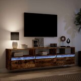 vidaXL Zidni TV ormarić LED boja dimljenog hrasta 180x31x45 cm | shoptok.hr