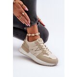 Boto Women's Beige Faux Leather Sneakers Kaimans | shoptok.hr