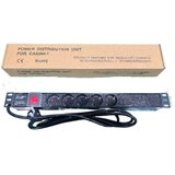 Exeshop Razvodni PDU panel za rack 19 in, sa 5 utičnih mesta, kabl 2m (aluminijum) | ePonuda.com