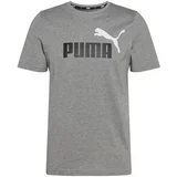 Puma Tehnička sportska majica 'Essentials' siva melange / crna / bijela