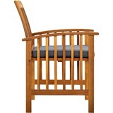  Vrtni jedilni stoli 4 kosi z blazinami trden akacijev les, (20658942) | Shoptok.si