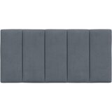  Jastuk za uzglavlje Hanko tamno sivi 100 cm baršun - Tamno siva 100 cm 1 | shoptok.hr