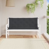 vidaXL Blazina za vrtno klop 2 kosa črna 150x50x7cm oxford tkanina Cene