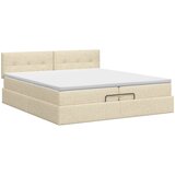  Podesivi krevet s madracem Krem 200 x 200 cm Tkanina | shoptok.hr