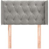  Vzglavje z ušesi svetlo sivo 83x16x78/88 cm žamet, (20952961) | Shoptok.si