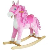  Konjić za ljuljanje sa zvučnim efektima rozi 74cm | shoptok.hr