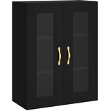  Zidni ormarići 2 kom crni od konstruiranog drva Crna | Shoptok.si