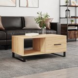 vidaXL Stolić za kavu boja hrasta 90x50x40 cm konstruirano drvo Cijene