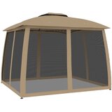  Sjenica s dvostrukim krovom i zidovima 2,93x2,93 m čelična | Eponuda.com