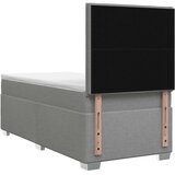  Boxspring krevet s madracem Svjetlosiva 90 x 200 cm Tkanina - Svjetlosiva 90 x 200 cm Dizajn linija | shoptok.hr