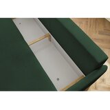 Bobochic Paris Temno zelena raztegljiva sedežna garnitura iz rebrastega žameta 211 cm Marcel – | Shoptok.si