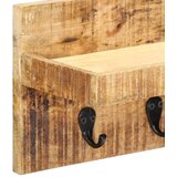  Zidna vješalica za kapute 60x15x20 cm grubo masivno drvo manga | Eponuda.com