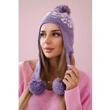 Kesi Women's long eared cap Balbina K381 purple | shoptok.hr