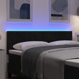  LED glava kreveta Crna 160 cm tkanina | shoptok.hr