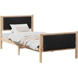  konstrukcija postelje z vzglavjem črna 100 x 200 cm blago, (5000084320) | Shoptok.si