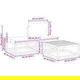 vidaXL 3-dijelna set vrtnih sofa s jastucima masivno bagremovo drvo | shoptok.hr