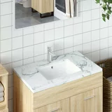  Kupaonski umivaonik bijeli 50x40 5x18 5 cm pravokutni keramički