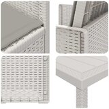  Vrtni set za objed 9 kom. Bijela i svjetlosiva PP | shoptok.hr