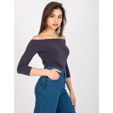 BASIC Feel Good Blouse-RV-BZ-4692.22-graphite | Shoptok.si
