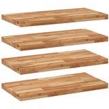  Plutajuće police 4 kom 80x40x4 cm Masivno drvo akacije s uljnim premazom | Shoptok.si