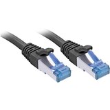 Lindy 47417 RJ45 omrežni kabel\, Patch kabel CAT 6a S/FTP 7.50 m črna 1 kos, (20419627) | Shoptok.si
