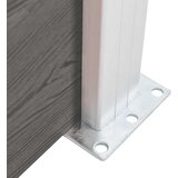  Vrtna ograda WPC 180 x 186 cm siva | shoptok.hr