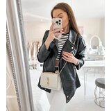 Gemre Black faux leather biker jacket Quennel | shoptok.hr