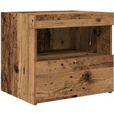  Noćni ormarić s LED svjetlima od starog drva 50x40x45 cm | shoptok.hr