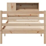 vidaXL Knjižna postelja brez vzmetnice 100x200 cm trdna borovina | Shoptok.si