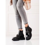 SHELOVET Women's leather ankle boots on the platform Cene