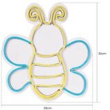 WALLXPERT dekorativna plastična led rasveta maya the bee blue yellow | ePonuda.com