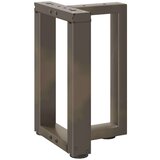 Noge za stolić T-oblika 2 kom prirodni čelik 28x25x(42-43)cm | shoptok.hr