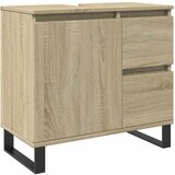 Maison Chic Kopalniška omarica - Kopalniški kabinet sonoma hrast 65x33x60 cm inženirski les, (21794952) | Shoptok.si