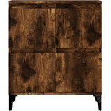  Komode 3 kom boja dimljenog hrasta 60x35x70cm konstruirano drvo | shoptok.hr