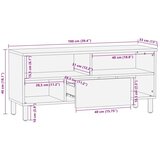 TV ormar s ladicama Finš bijelog pranja 100 x 33 5 x 46 cm | shoptok.hr