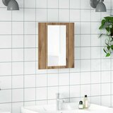  LED kupaonski ormarić s ogledalom boja hrasta 40x12x45cm drveni | shoptok.hr
