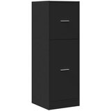 Ormarić za lijekove crni 40x41x118 cm konstruirano drvo | shoptok.hr