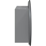  Kupaonski ormarić s okruglim ogledalom LED Siva 47x47x17,5 cm | shoptok.hr