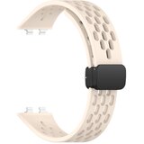 INF Zamenjava/kompatibilni deli – Huawei perforiran silikonski pašček z zložljivim zapenjalom za Band 11, 11 NFC, 11 Pro, 11 Pro NFC Beige, (5000264210) | Shoptok.si