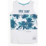 CA majica za dečake epic surf, bez rukava, bela