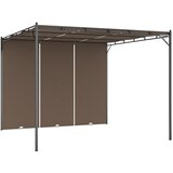  Vrtna sjenica s bočnim zastorom 3 x 3 x 2,25 m smeđe-siva | shoptok.hr