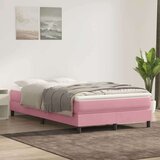  Box Spring krevet bez madracem ružičasti 120x220 cm samt | shoptok.hr
