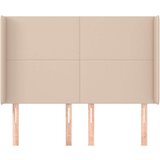  Uzglavlje s ušima boja cappuccina 147x16x118/128cm umjetna koža | shoptok.hr