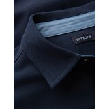 Ombre Men's knitted SLIM FIT long sleeve shirt - navy blue | Eponuda.ba
