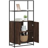  Visoka ploča smeđi hrast 68x35x139 cm Konstruirano drvo i metal | shoptok.hr