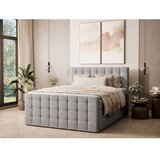 Maison de Rêve Sivi boxspring krevet s prostorom za odlaganje 200x200 cm Tasca – | shoptok.hr
