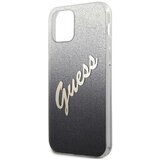 Guess GUHCP12SPCUGLSBK silikonski ovitek za iPhone 12 Mini - srebrno sive bleščice Cene